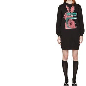 McQ Alexander McQueen Glitch Bunny Sweatshirt Dress